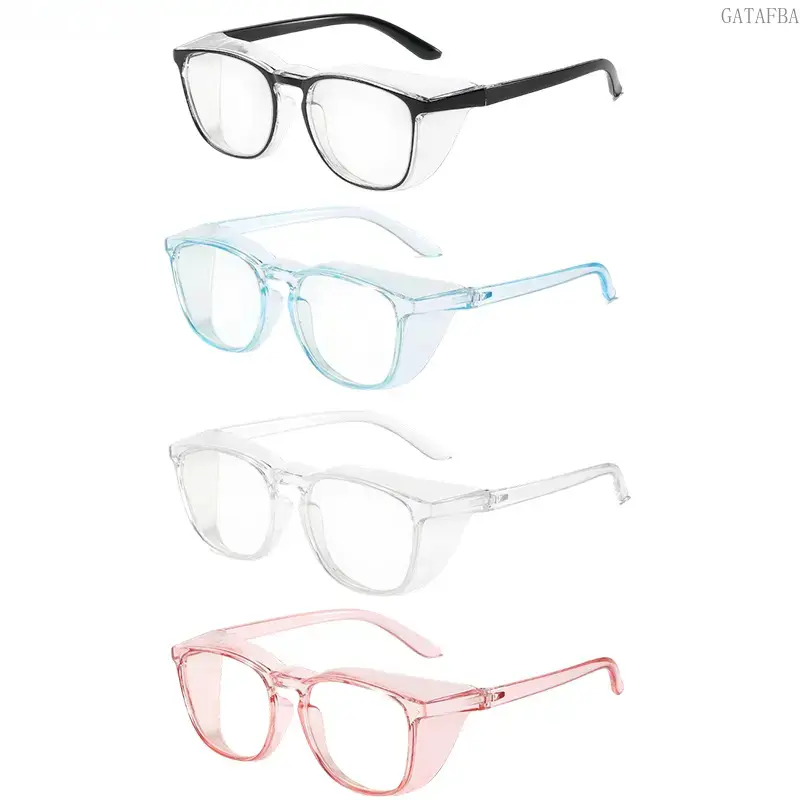 4-Pack Full Coverage Safety Goggles for Men and Women, Flexible Frame Featuring Anti-Fog, Anti-Blue Light and UV Protection for Working and Daily Outdoor Use