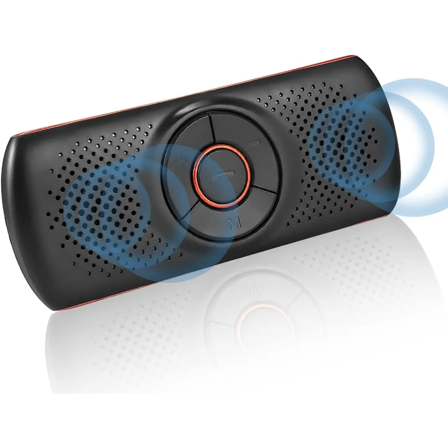 Speaker for Cellphone,  Handsfree  Kit Speakerphone with Clip for Sun Visor, Supports  and Voice Assistant, 20 Hours Working Time | TF Card Playing