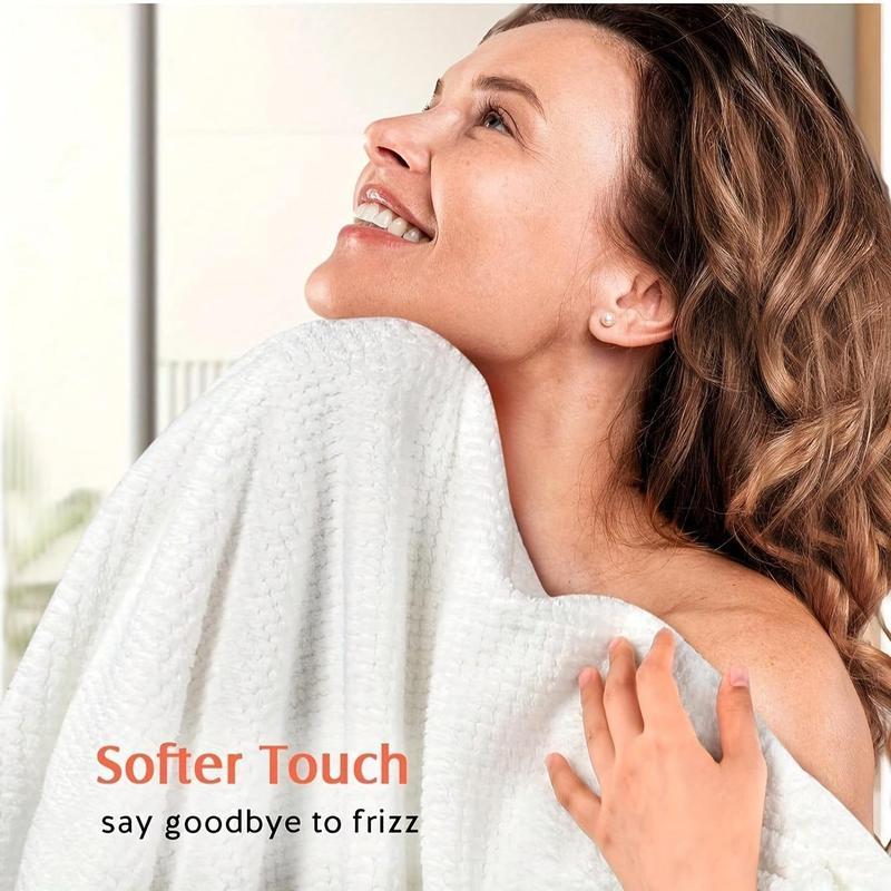 2-Pack Microfiber Hair Drying Towels for Women, Super Absorbent Quick-Drying Towels for All Hair Types, Anti-Frizz, Button Hair Drying Towels, Bathroom Towel Set