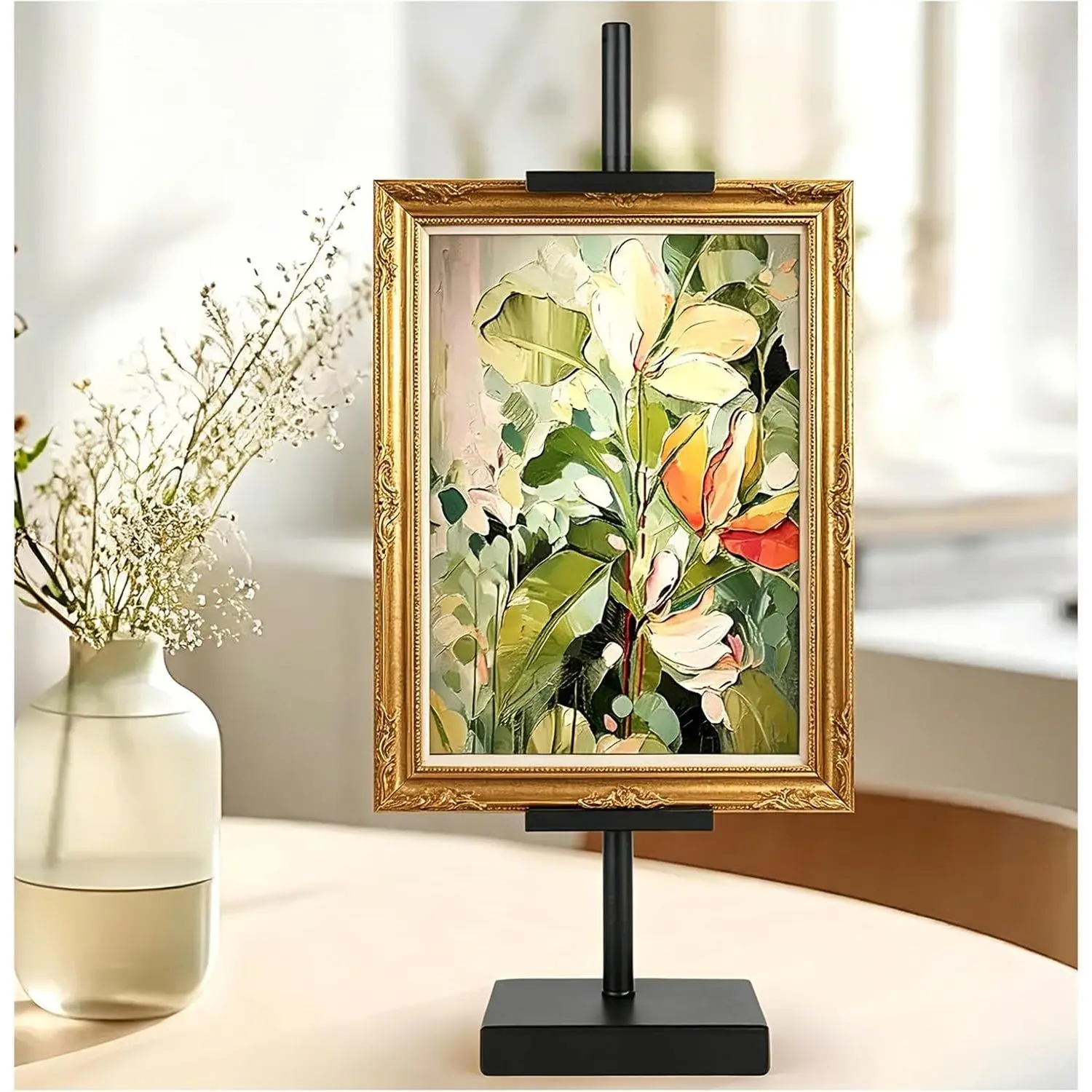 18'' Adjustable Tabletop Easel Stand, Black Easel for Display | Picture Easels for Display, Picture Frame Stand, Adjustable Art Easel,Picture stand for Artwork, Photo,Sign
