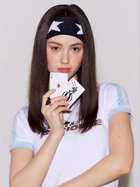 Unisex Knitted Embroidered Star Sports Headband Y2K Style Sweat-Absorbent Hair Accessory For Gym Running Yoga Casual Wear Trendy Comfortable Stretch Fit For Daily Activities vacation