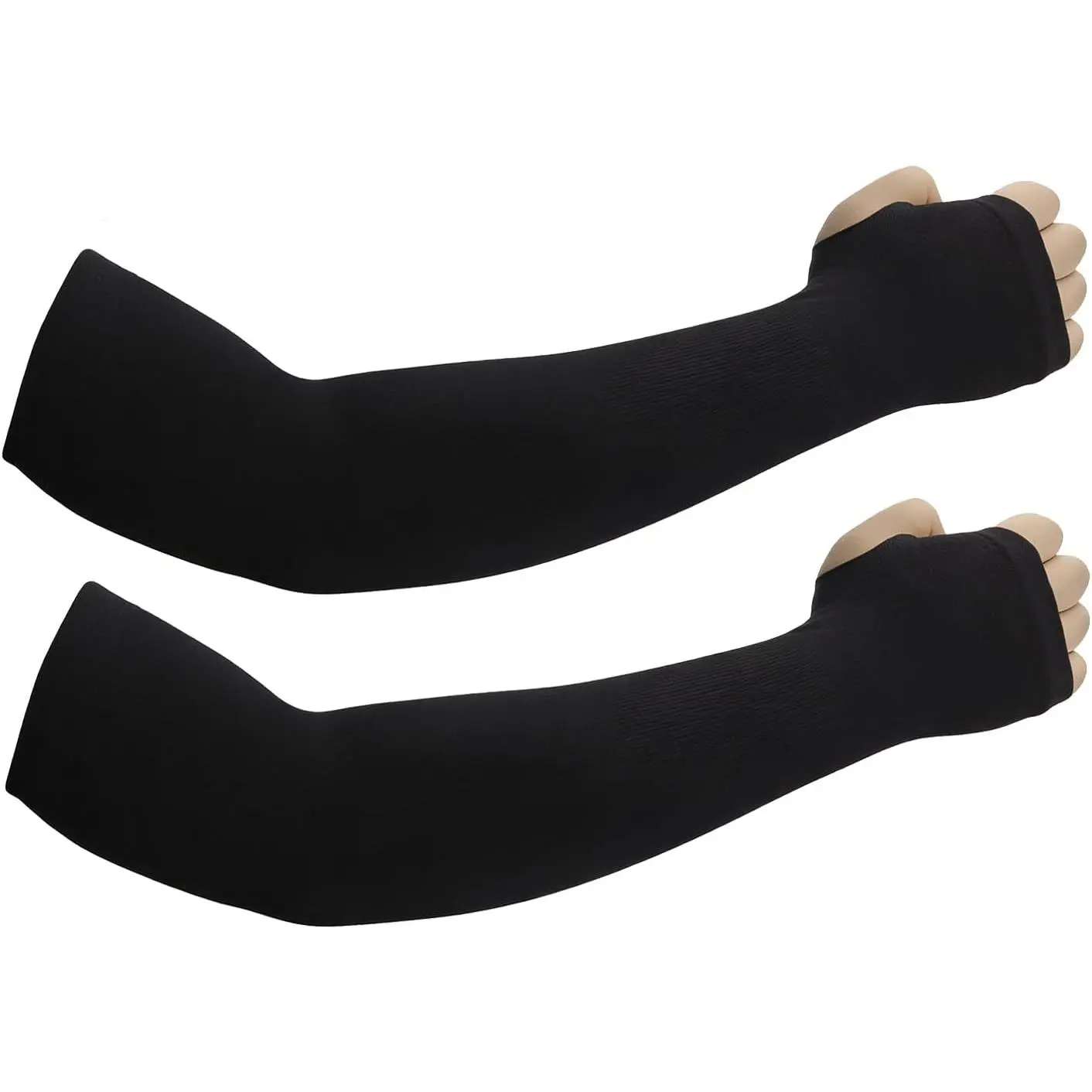 Sun Protection Arm Sleeves With Thumb Holes for Men Women,Cooling Compression UV Arm Cover,Outdoor Sports Sleeve Arm
