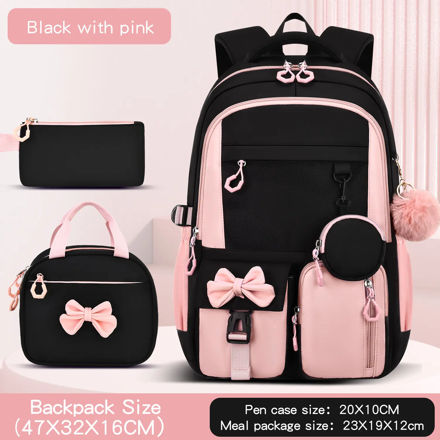 2026 Minimalist 3 Piece School Backpack Set High Aesthetic Lightweight Book bag Bundle Casual Day pack for Elementary Middle School Students Back to School Travel Outdoor Daily Commute Campus Use Aesthetic School Supplies Student Bookbag