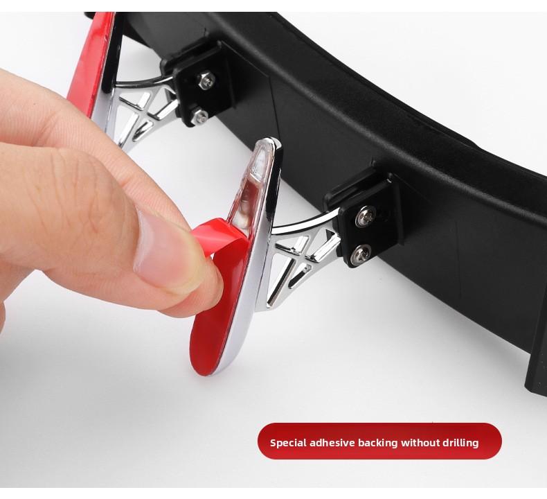 Solar LED Roof Light, Flowing Glow Tail Wing Warning Light for Car SUV Truck, No Wiring Easy Install, Night Driving Safety Beacon, Universal Fit Anti-Collision Accessory, IP67 Waterproof