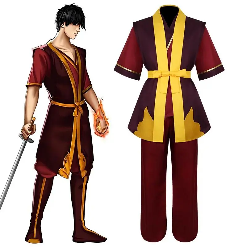 Avatar The Last Airbender Prince Zuko Cosplay Costume - Shengweida Halloween Stage Performance Outfit