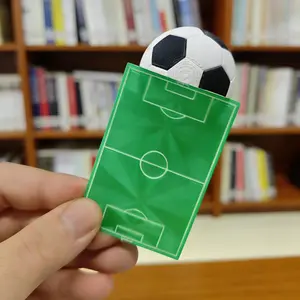 Exclusive New Product - Football Bookmark - White and Green Weird 3D Bookmark - Football Field Bookmark - Reading Book Clip - Cr