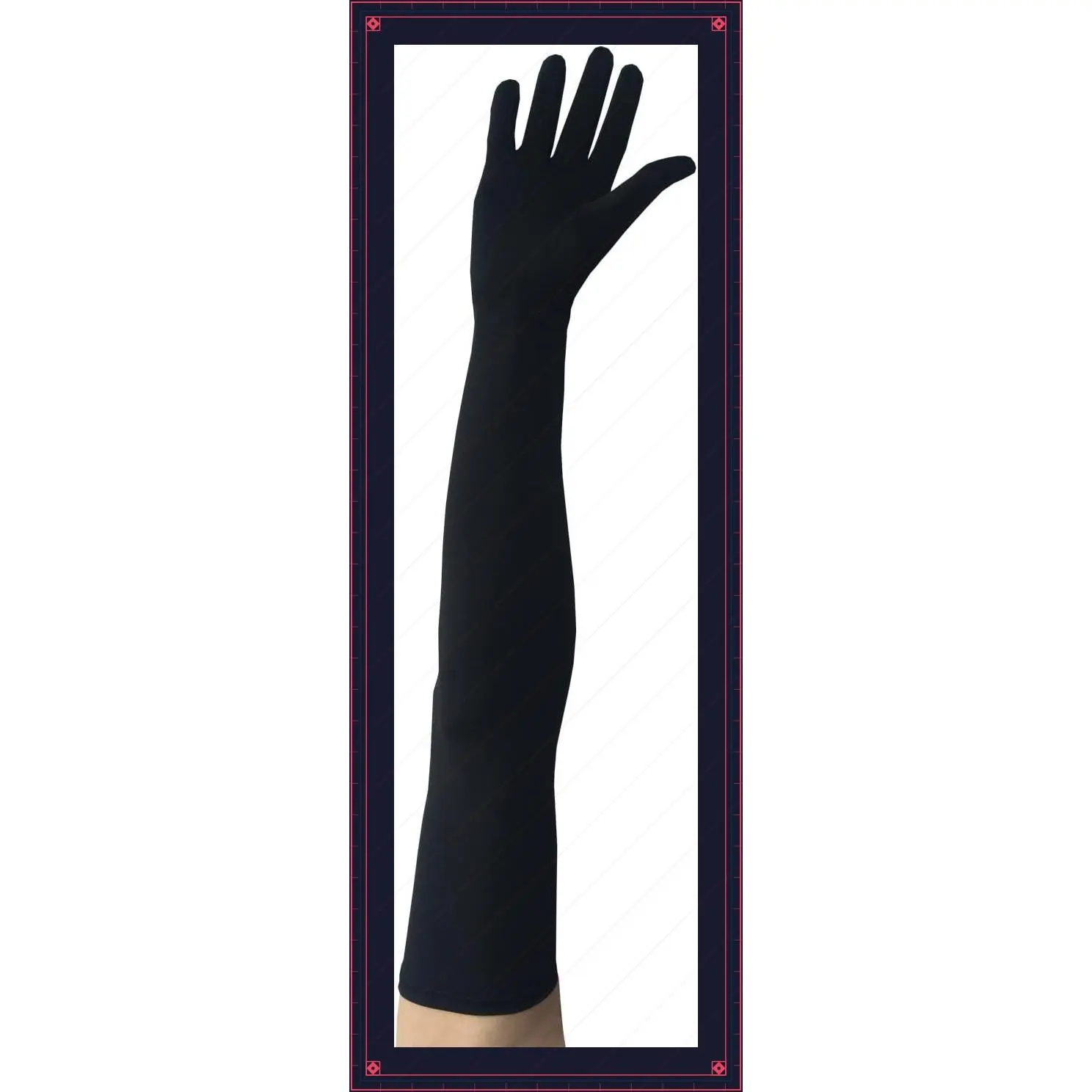 Classic Adult Size 22 Inch Long Spandex Gloves Above Elbow for Cosplay CostumeGift