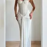 Elegant Strapless Dress, Bodycon Figure-Hugging Fit Maxi Dress, Perfect for Parties & Special Occasions, Formal Wear