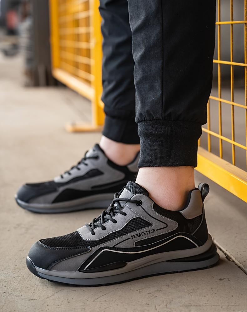 Fashionable New Safety Shoes, Men's Anti Smashing and Anti Piercing, Gardener Work Shoes, Anti Slip and Wear- Farm Protective Shoes