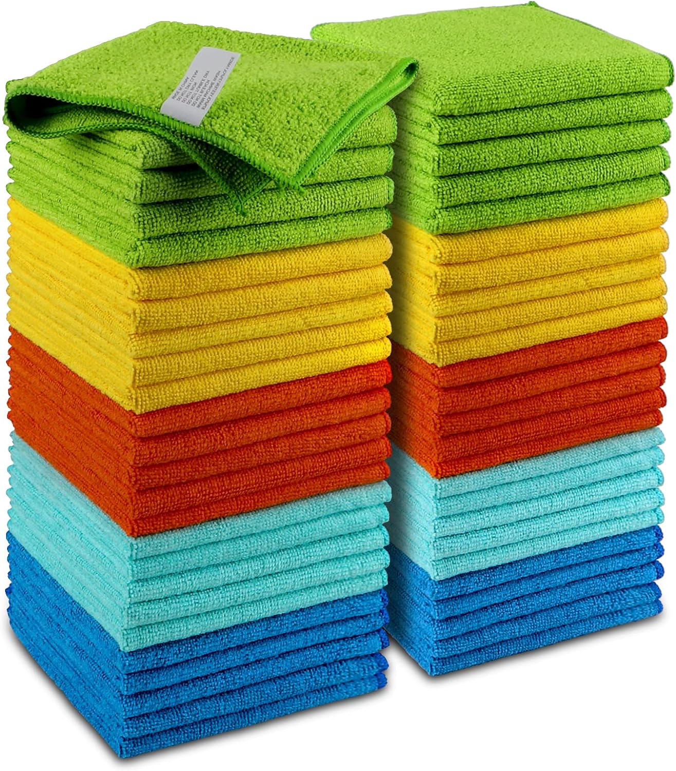 Microfiber Cleaning Cloths-50 Pack, Premium All-Purpose Car Cloth, Lint Free Dust Cloth Cleaning Rags, Absorbent Cleaning Towel