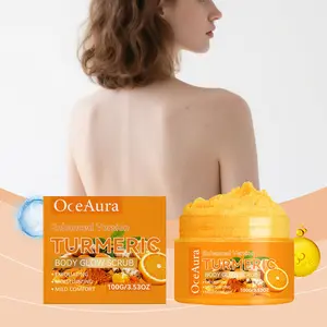 Turmeric Nourishing Scrub 100g - Infused with natural turmeric extract and moisturizing ingredients to Moisturize. Gently exfoliates while deeply hydrating the skin, leaving it smooth, supple, and radiant.