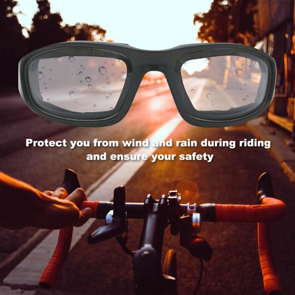 [Mother's Day Gifts]3 pairs  Motorcycle Sports Biker Riding Glasses Wind Resistant Eye Protection Women Men Sports Goggles Cycling Glasses Sunglasses Gray/Clear/Yellow