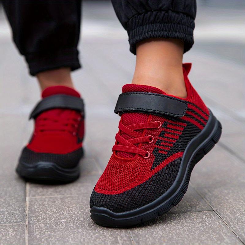 Kids.- Kids' Knitted Mesh Athletic Sneakers - Breathable, Lightweight Girl Shoes for Running, Stylish Trainers