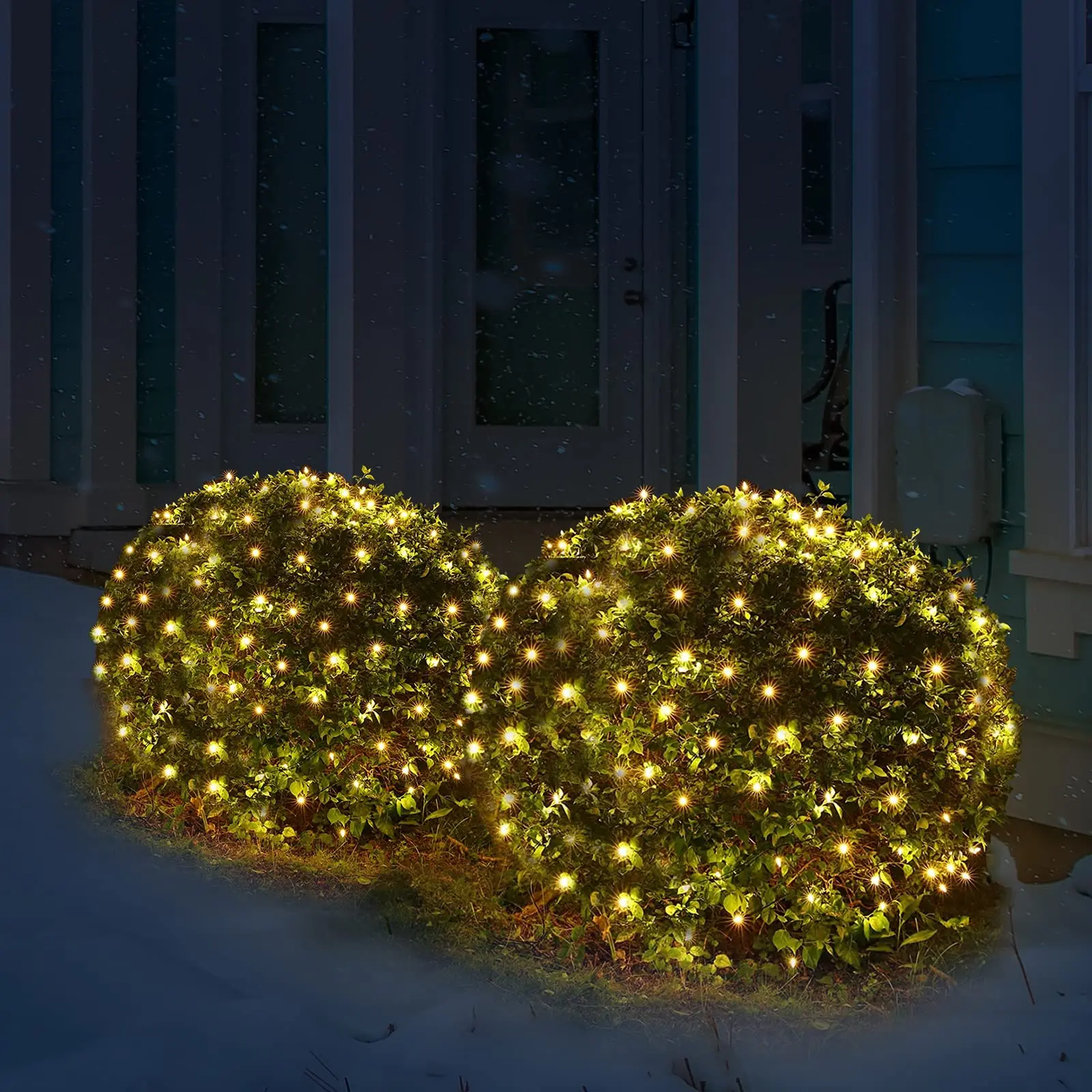 Garvee Christmas 200 Net Lights Warm White, Incandescent Net Light Bushes Outdoor Indoor Decorations,Christmas Bush Lights,Christmas String Lights for Garden Tree Bushes,Christmas Events Decor,Christmas Tree