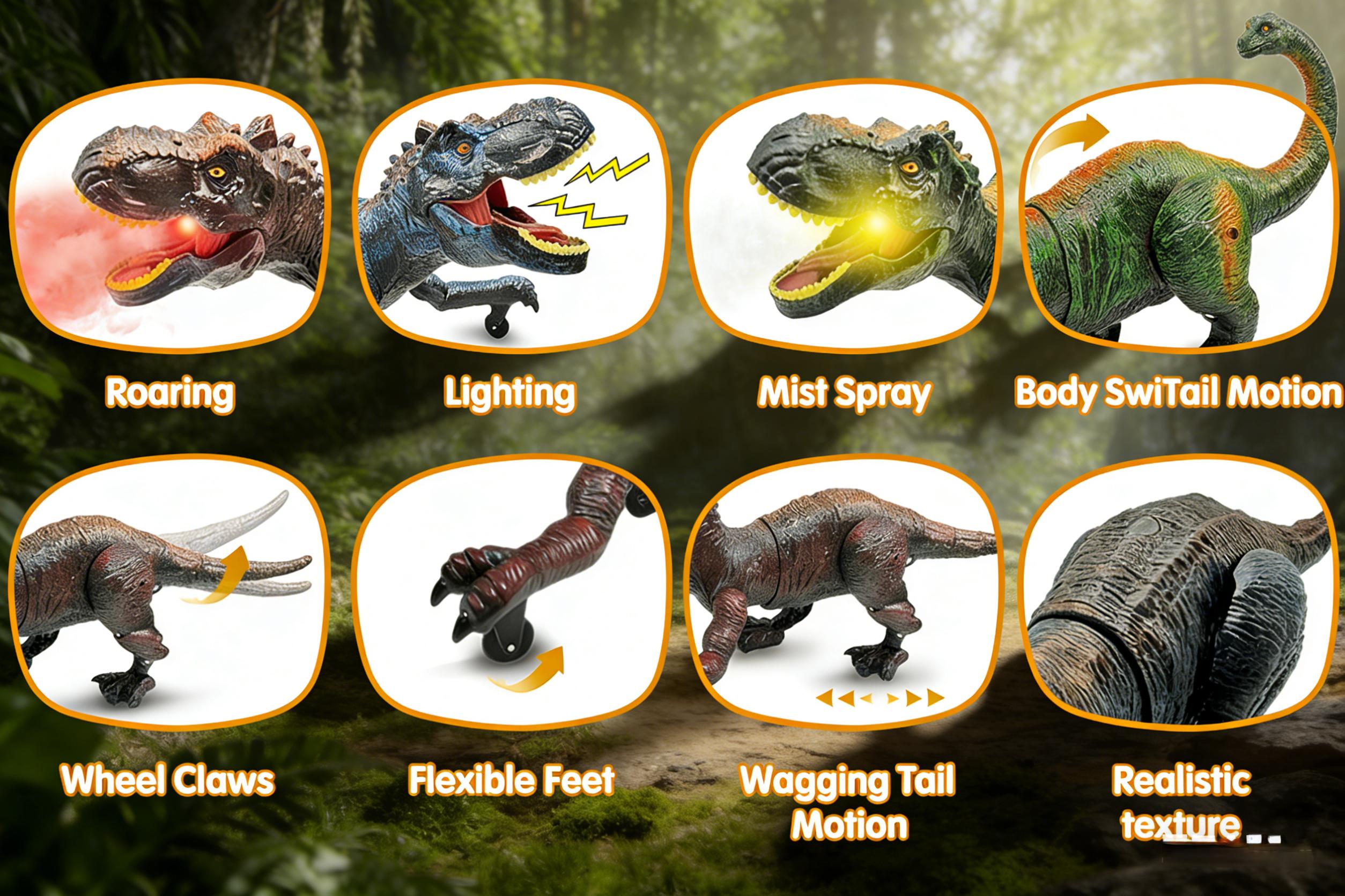 Remote Control Dinosaur Toys for Boys Girls Ages 3-12, Electronic RC T Rex Dino Robot Toy for Boys, Top Christmas & Birthday Toys for 5 6 7 8 9 10 11 & 12 Year Old Boys