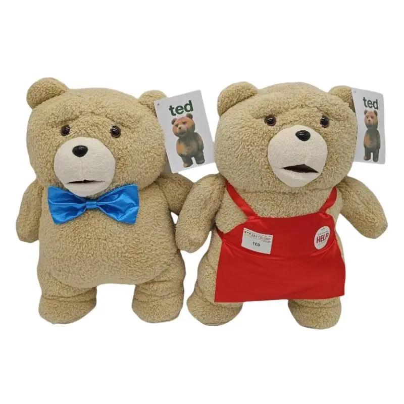48cm Big Size Teddy Bear Ted 2 Bear Plush Toys In Apron Soft Stuffed Animal Plush Dolls For Christmas