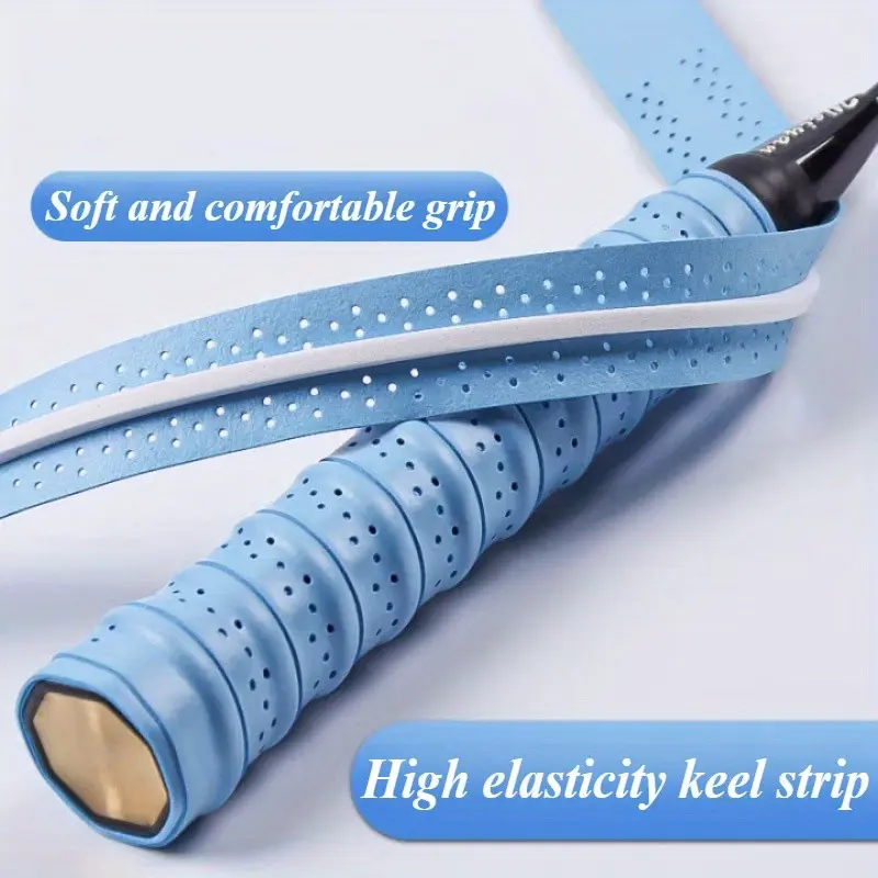 3-Pack Anti-Slip Grip Tape, 43.31inch X 0.98inch, Sweat-Absorbing, Shock-Reducing, for Badminton, Tennis, Golf, Pool Rackets, Durable & Comfortable