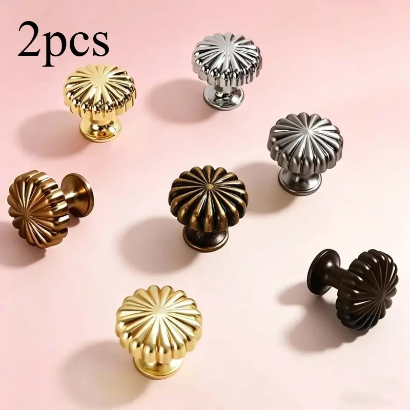 European Minimalist Aluminum Alloy Drawer Knobs Cabinet Door Pull Handles