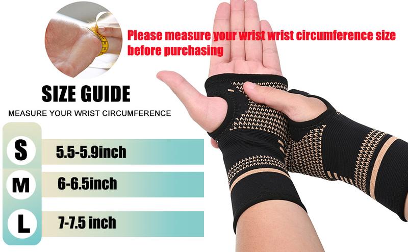 UGEM Copper Wrist Compression Sleeves, Comfortable and Breathable for Arthritis, Workout, Carpal Tunnel, Wrist Support for Women and Men UGEM Copper Wrist Compression Sleeves, Comfortable and Breathable for Arthritis, Workout, Carpal Tunnel, Wrist Support for Women and Men