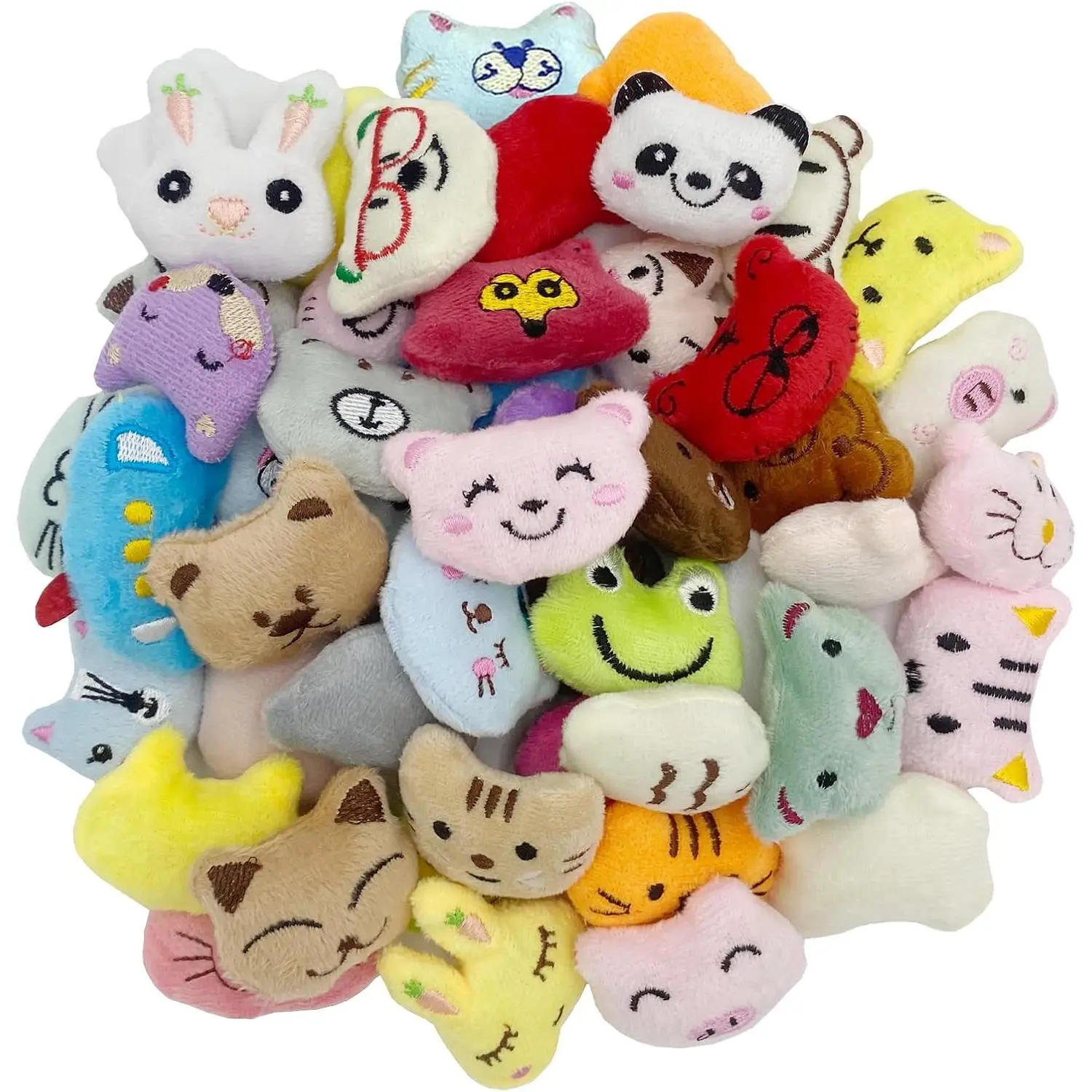 50 PCS Random Mini Stuffed Animal Plush Toys Set, Cute Small Stuffed Toy for Classroom Treasure Box Toys Prize Party Favors, For Claw Machine Prizes Goodie Bag Filler Carnival Birthday Partyfidget toys