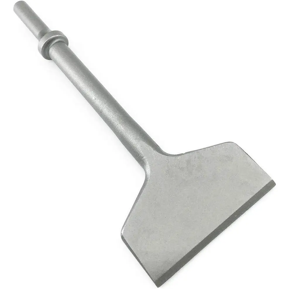 3 Inch Wide Air Chisel Bit, Pneumatic Tile & Thinset Scaling Chisel - 0.401 Inch Shank, Wall & Floor Tile Remover, Floor Scraper, Works with Air Hammer