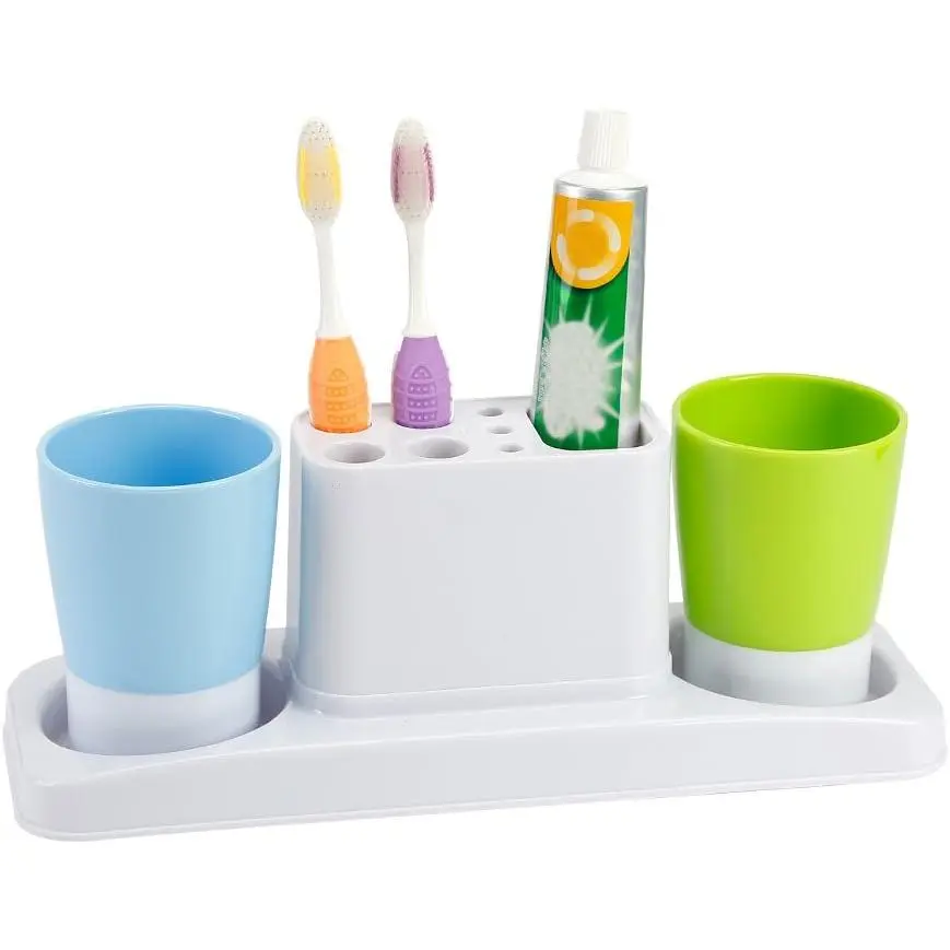 Bathroom   Stand Organizer Plastic Storage Rack Set