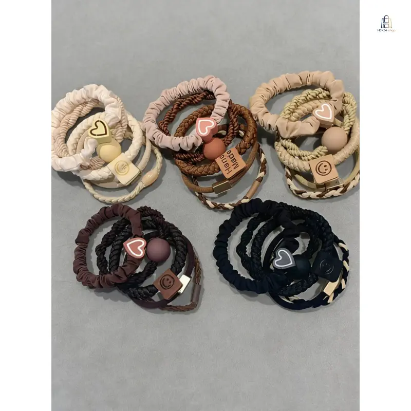 Boho Hair Tie Pack |   25Pcs Random Style Sweet Elastic Scrunchies, Universal Hair Bands for Thick & Thin Hair, Trendy Women Girls Hair Accessories for Daily Matching & Casual Styling