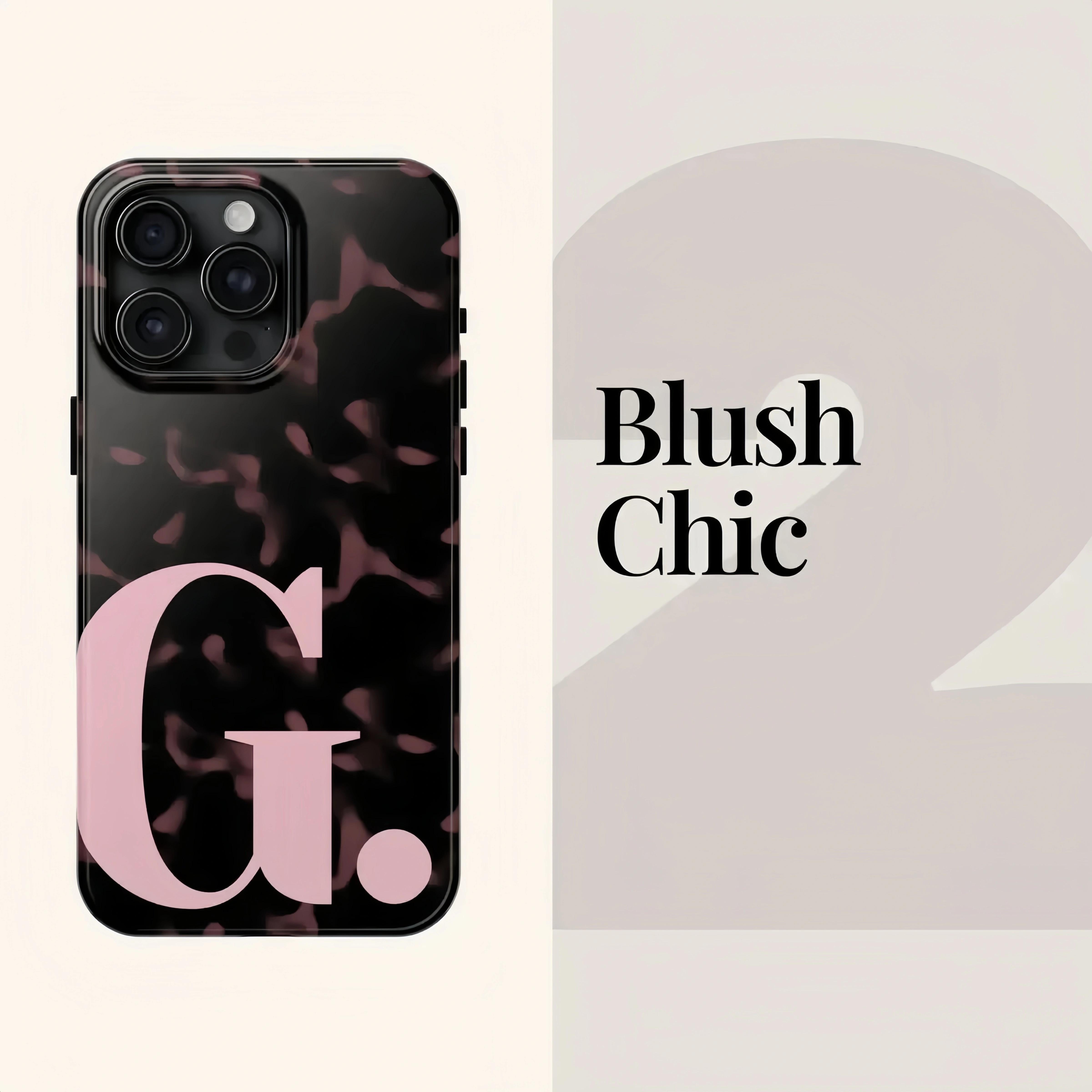 Tortoise Shell Custom Initials Phone Case, Phone Accessories, Cute Phone Case, Fashion Case, Perfect Gift for Her/Him, Phone Case for iPhone17 16 15 14 13 12 11Pro Max Plus Air , Creative Dual Layer Case  for boy girl