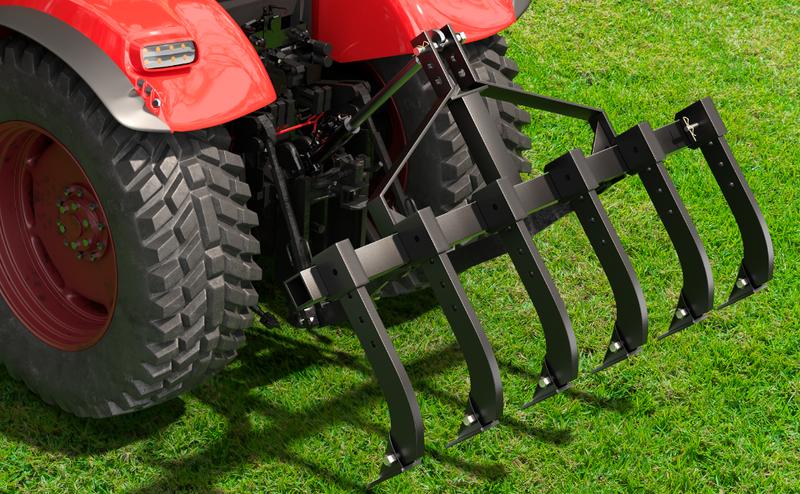 GARVEE Plow Scarifier Implement: Versatile Removable Tractor Cultivator with 6 Scarifier Shanks, 48-Inch Width, Designed for CAT-0 & CAT-1 ATV/UTV, Perfect for Efficient Tilling and Soil Preparation