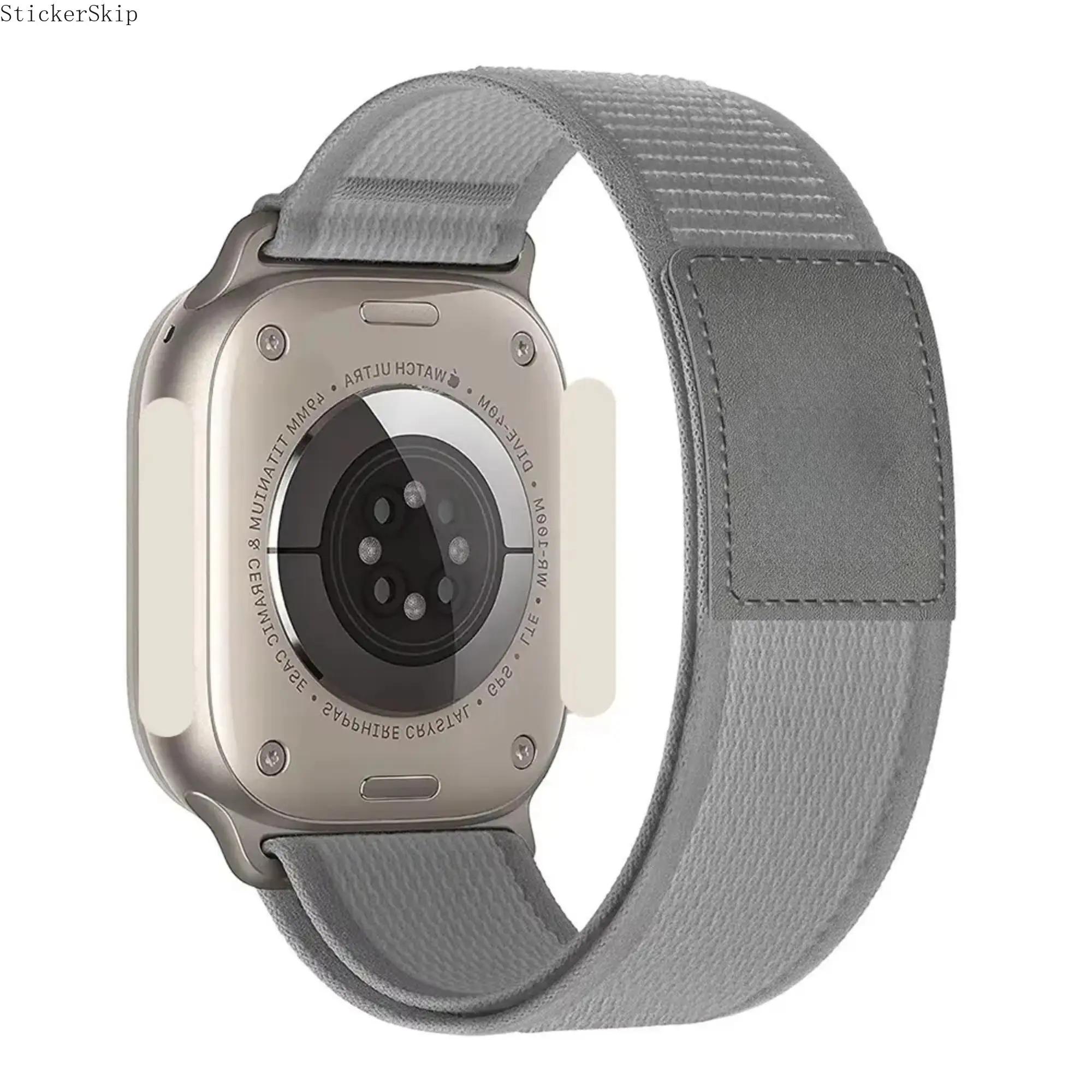 2026 NEN Fearless Trail Loop Watch Band for Apple Watch 49mm 46mm 45mm 44mm Nylon with Leather Buckle Comfortable & Durable