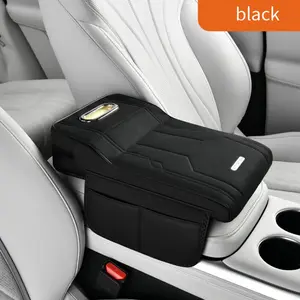 Multi-Functional Car Armrest Pad with Paper Holder and Storage Pockets, Ideal for Long-Distance Drivers, Enhances Comfort and Cleanliness