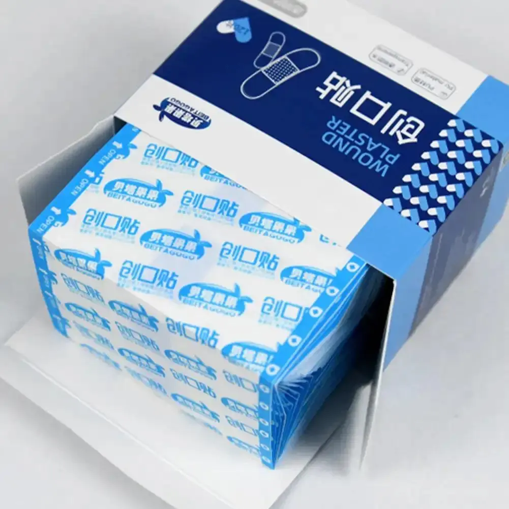 50/120Pcs Waterproof Band-Aid Wound Dressing Medical Transparent Hemostatic Tape for Swimming Bath Wound Care Protect First Aid