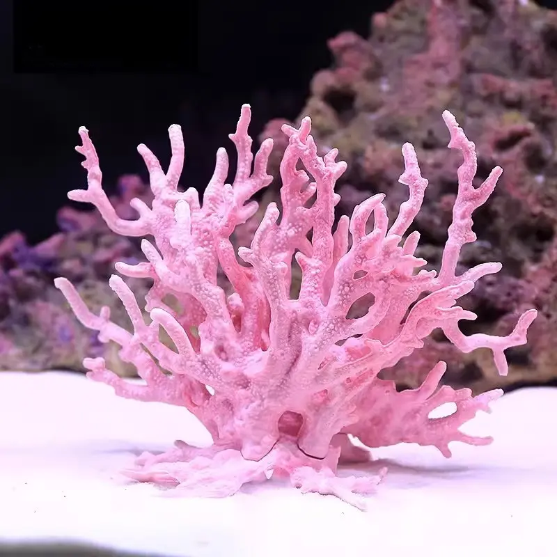 Artificial Coral Reef Decor Set for Aquarium, Aquarium Decorations, Marine Branch & Shell Rock & Fake Seaweed Kit, Low Maintenance Saltwater Tank Ornaments