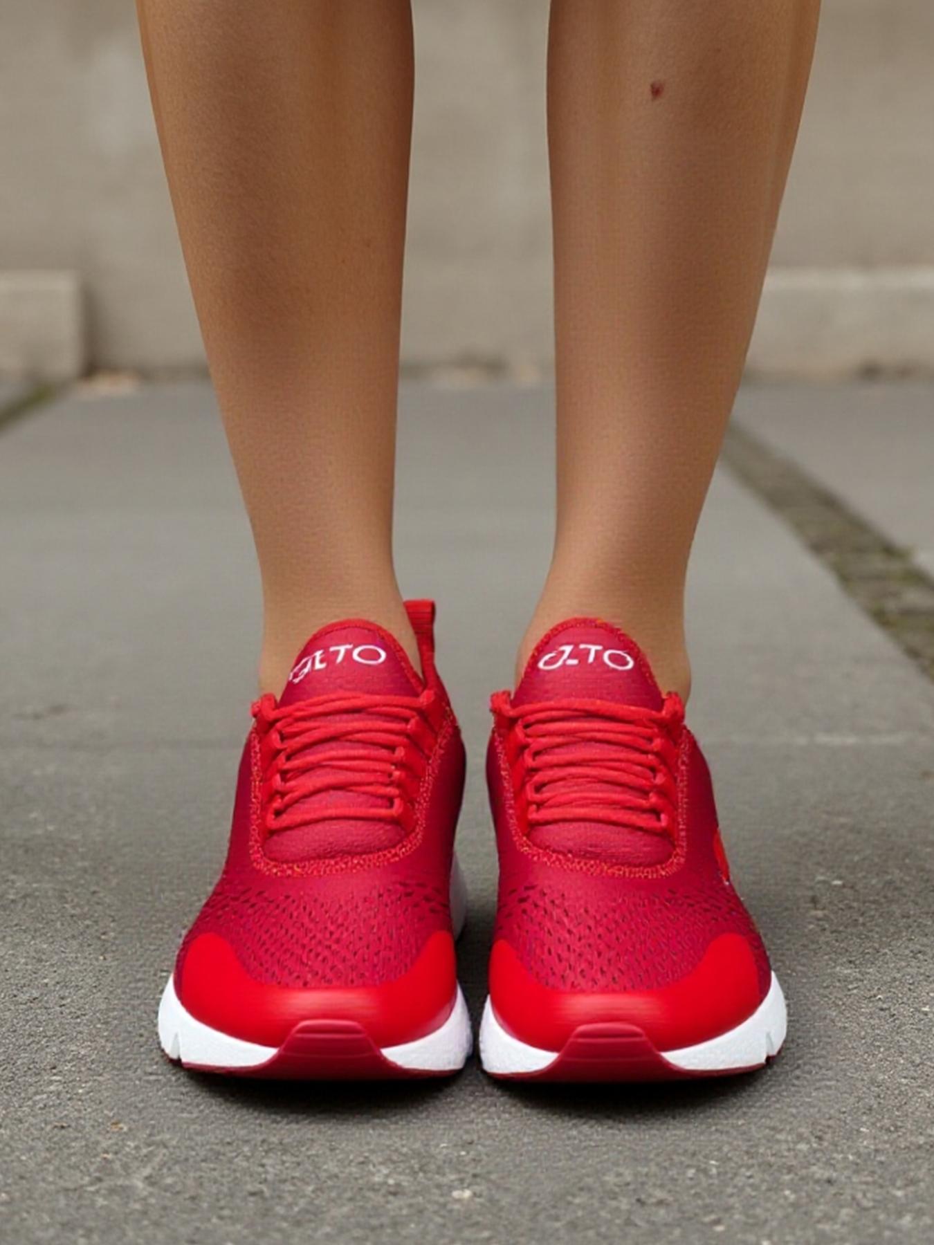 Men's  Air Cushion Running Sneakers, Breathable Mesh Upper, Shock-Absorbing Sole, Athletic Gym Shoes for American Athletes