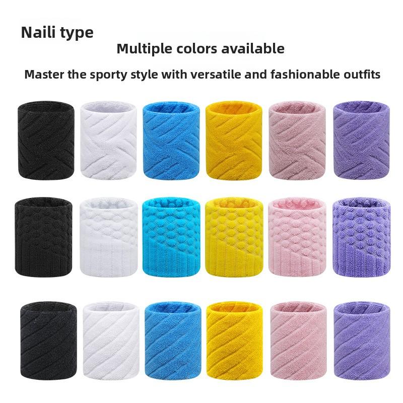 Cotton Wipe Sweat Ribbed Sports Bracer High Elastic Breathable Sweat Absorbing Basketball Running Badminton Fitness Wrist Guard