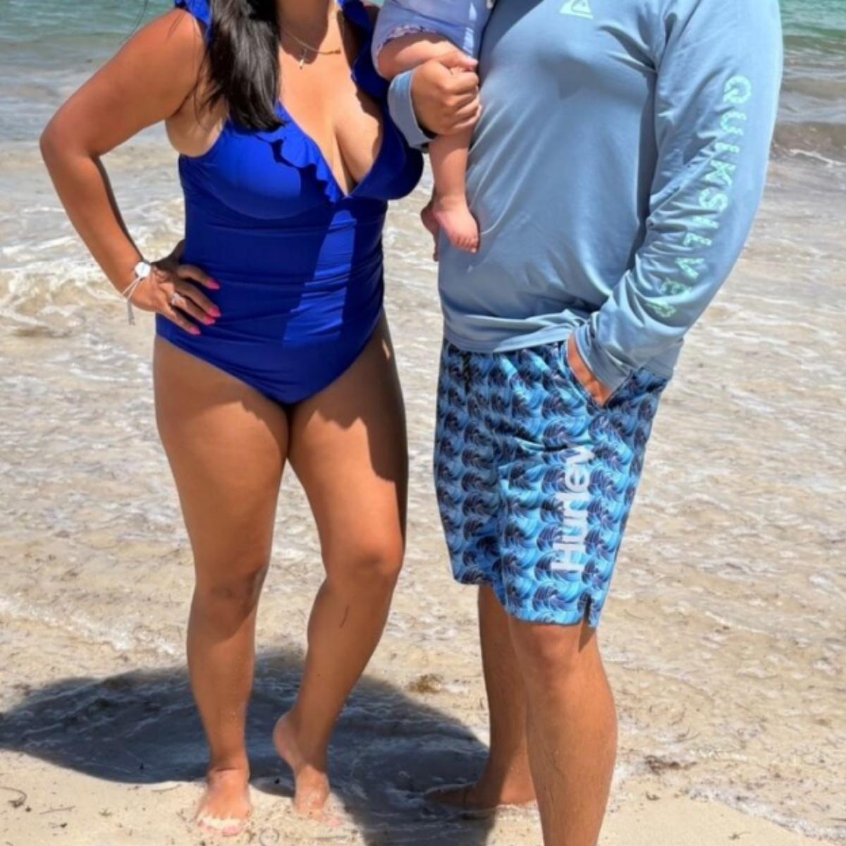 2026 NEW Women One Piece Swimsuits Tummy Control Bathing Suit Ruffle V Neck Swimwear Slimming Monokini Women One Piece Tummy Control Swimsuit, Ruffle V Neck Slimming Bathing Suit, Flattering Monokini Swimwear