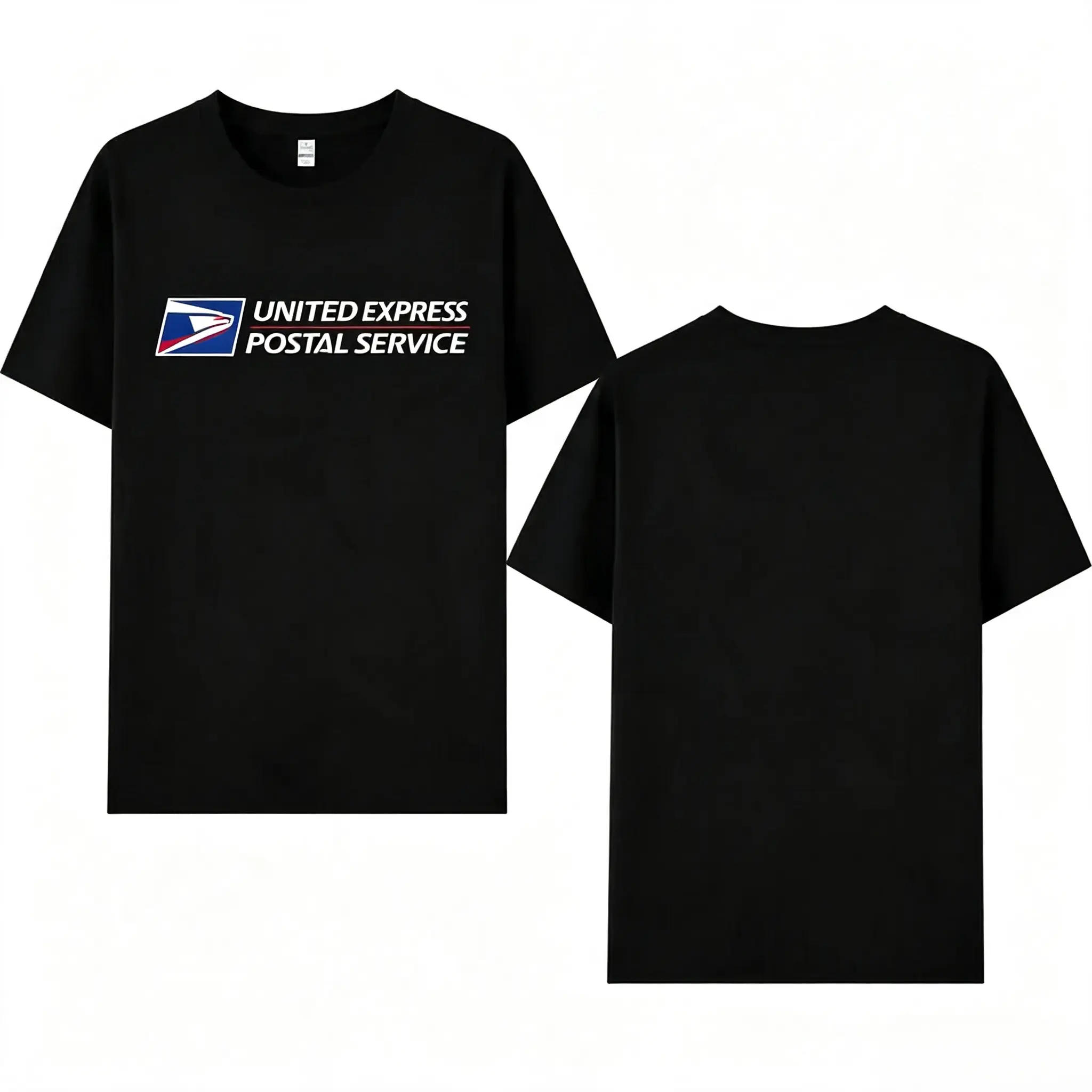 USPS United States Postal Service Logo T-Shirt For Men Classic Postal Worker Tee Casual Short Sleeve Black Top Gift For Mail Carrier