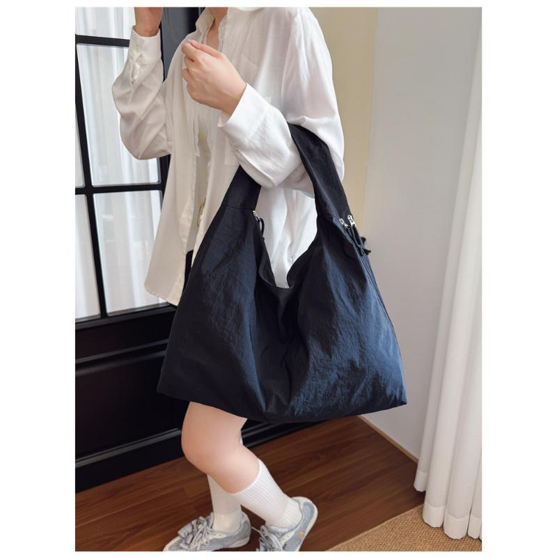 Large Capacity Popular Temperament Armpit Bag Nylon Cloth Shoulder Retro Handbag For Women