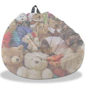 Stuffed Animal Storage Bean Bag Cover Pets Dogs/Cats Lazy Beds. Washable Ultra Soft Corduroy Stuffed for Organizing Plush Toys or Textile, Sack Bean Bag