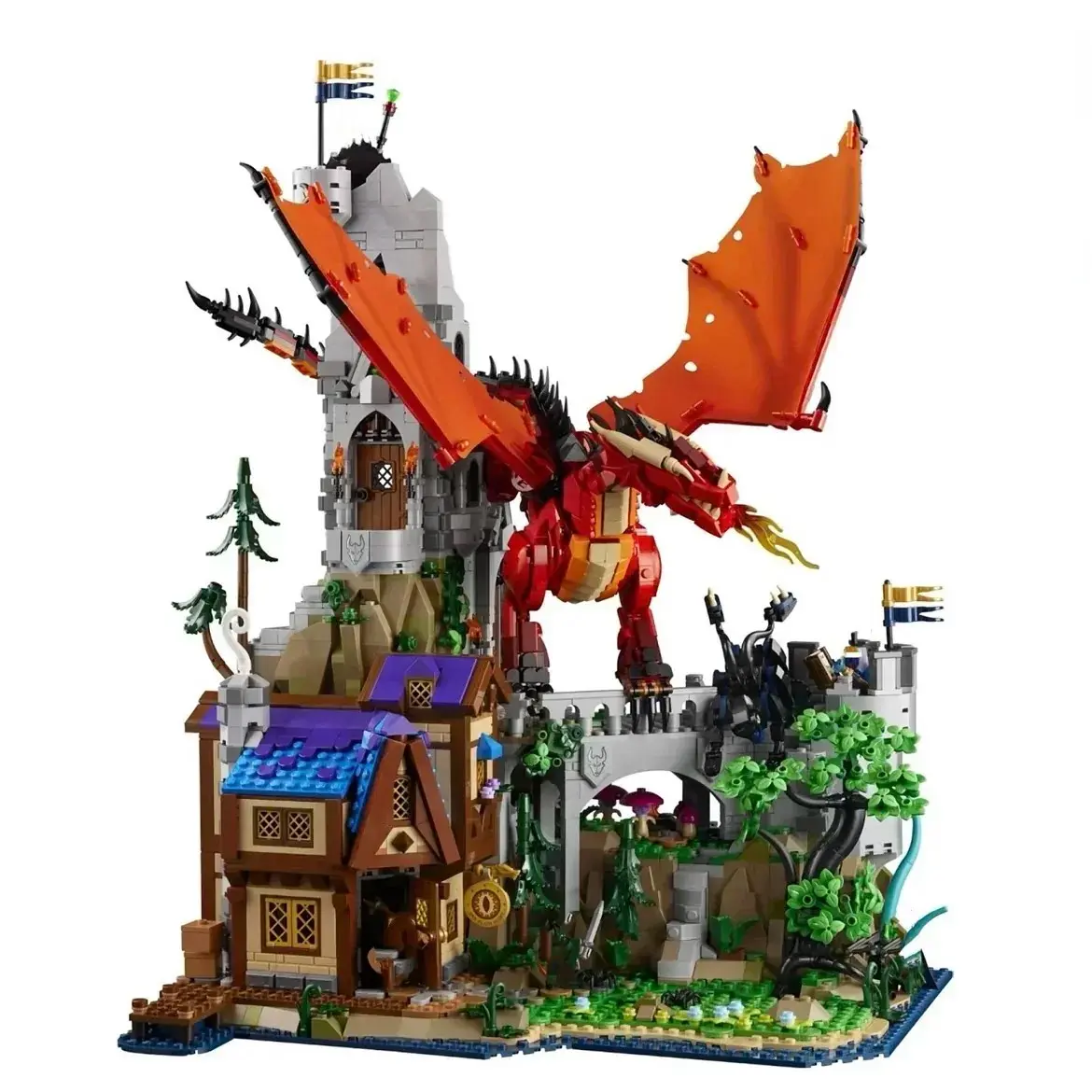 2026 New Dragon Model DIY Kit, Birthday Gift, Compatible with Christmas Gifts, Holiday Gift Set, 3745 Pieces, Building Blocks Model