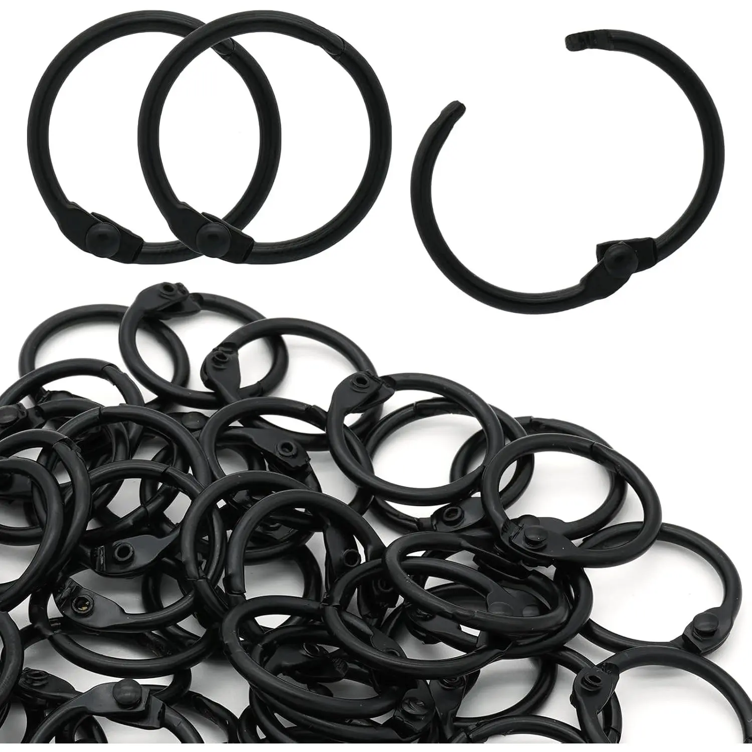 Binder Rings Loose Leaf Binder Book Rings, 1/2 Inch, 50 count