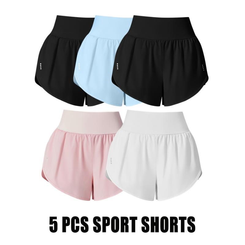 Set of Five Women'S Casual Sports Shorts