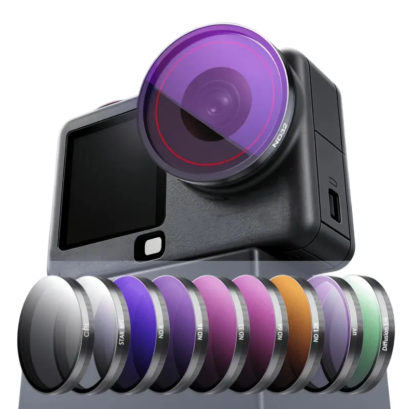 For DJI Action 6 Protective Filter Optical Glass Creative Filter Kit CPL UV ND8 ND16 ND32 Action Camera Accessory Cpl Filters