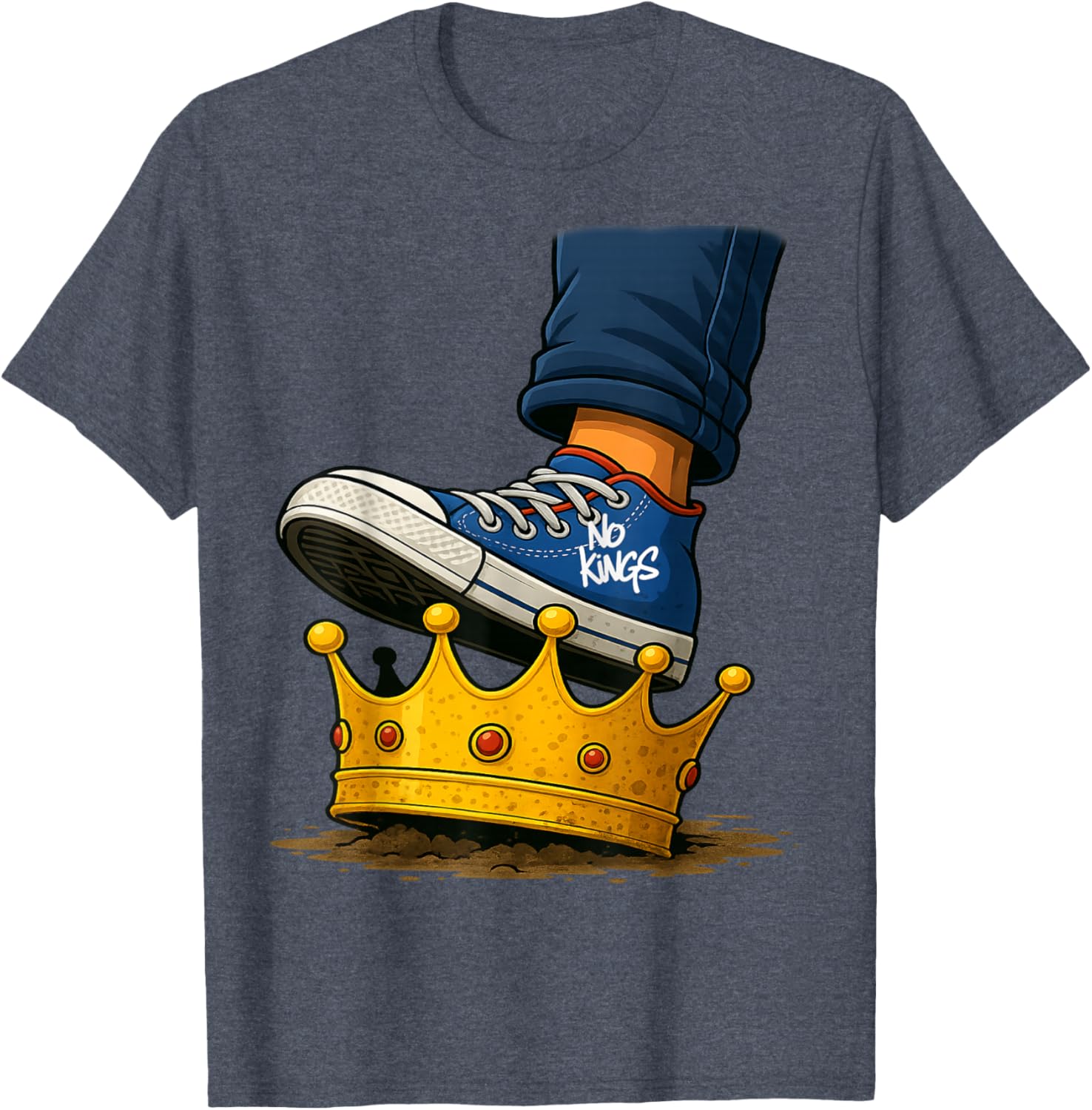 No Kings Shoe On Crown T-Shirt