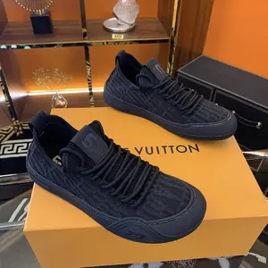 GGOR Men'S Shoes Spring New Model Shock-Absorbing Mesh Slip-On Lazy Shoes Fashionable Canvas Shoes Sneakers