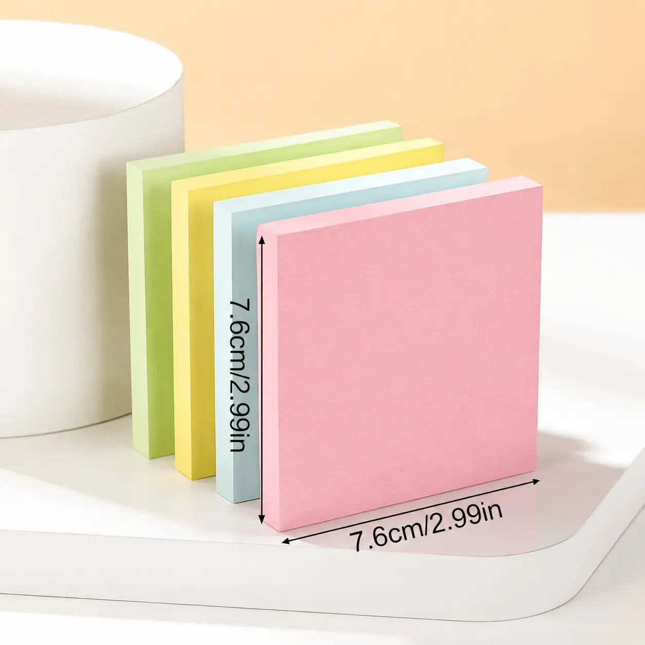 Waterproof Mini Sticky Notes Set, Reusable Colorful Index Tabs for Books, Study & Office. Cute Ins Style Page Markers, Anti-Curl Memo Pads for School Supplies, Journaling, File Organization.