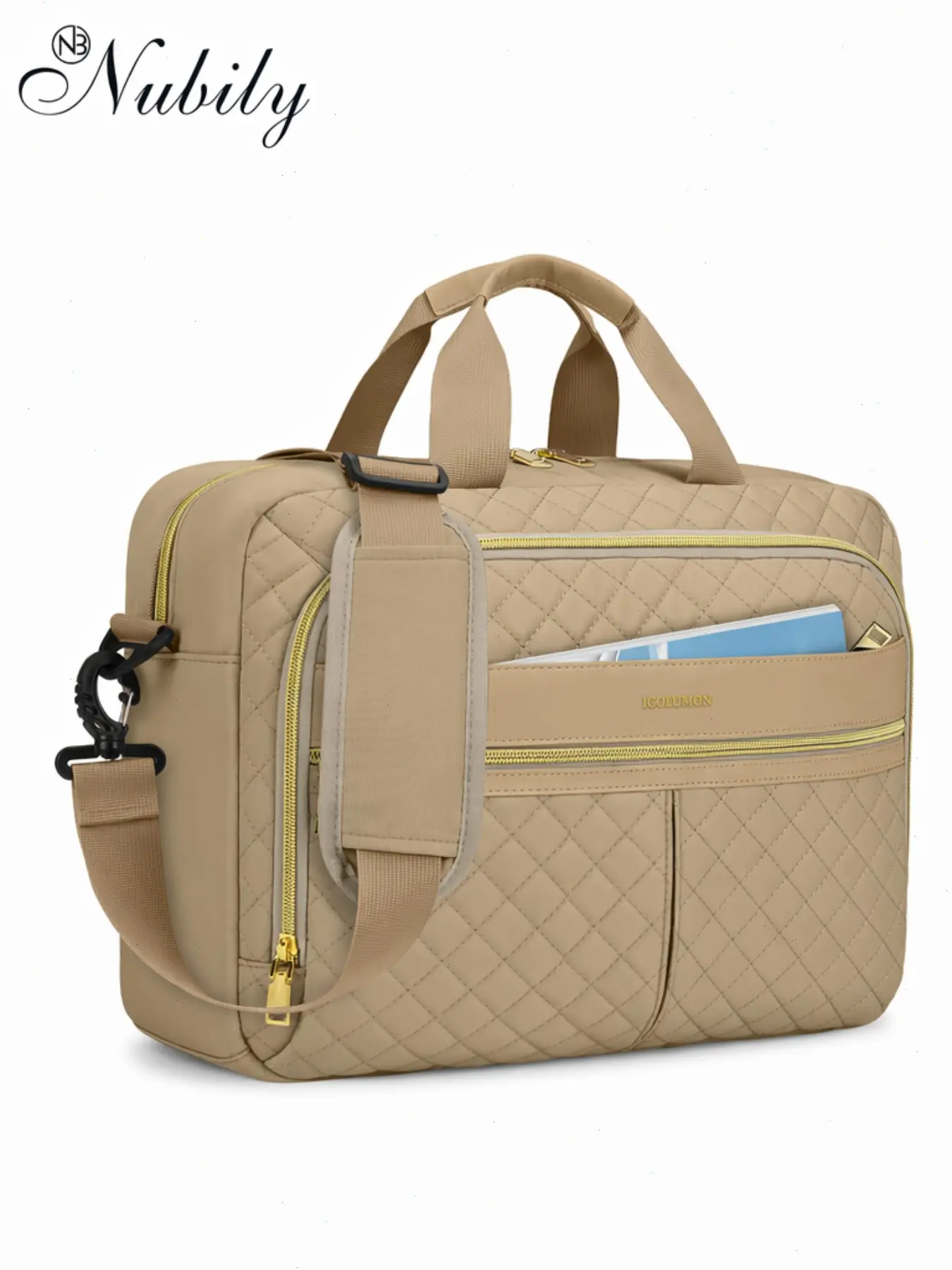 Laptop Bag for Women Men, 15.6 Inch Waterproof Shoulder Messenger, Large Briefcase for Business Office Work Travel College