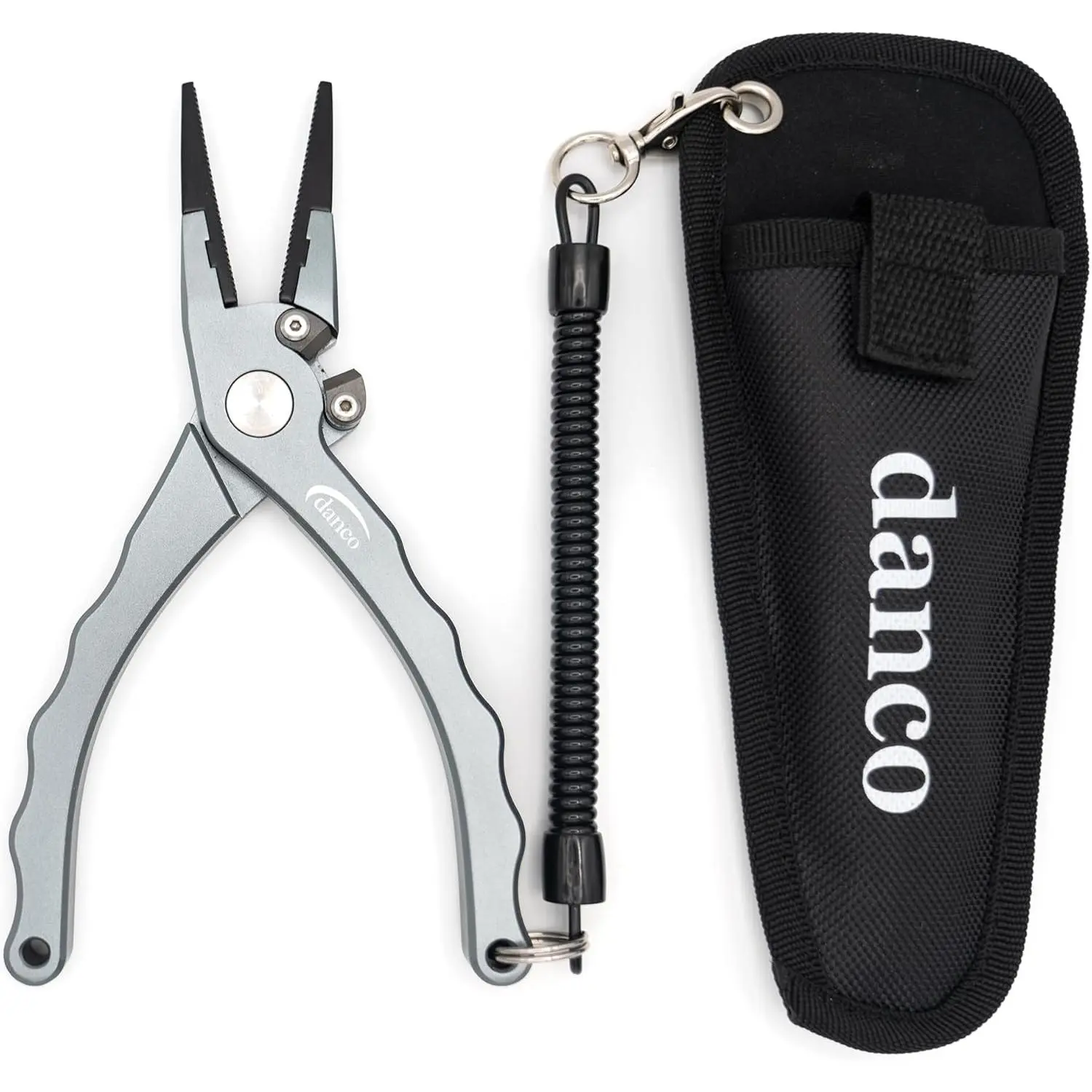 Gambler Aluminum Fishing Pliers and Fillet Knife Set, 7.5 Inch Pliers with Tungsten Carbide Cutters, 7 Inch Knife