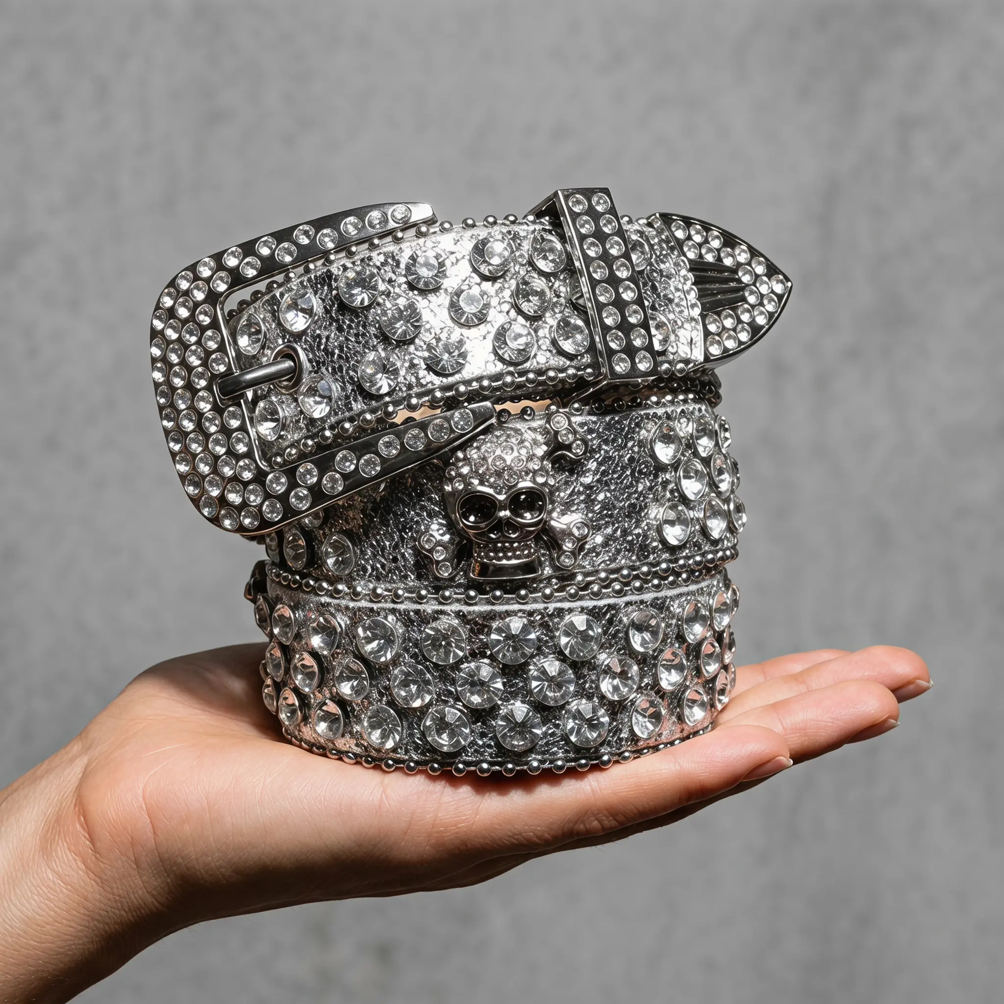 Sparkling Rhinestone Skull Pin Buckle Belt For Women, Stylish PU Leather Punk Waist Strap, Personality Decorative Waist Accessory, Great Match For Jeans And Skirts, Suitable For Urban Streetwear, Music Festivals, Nightclub Parties And Trendy Everyday Look