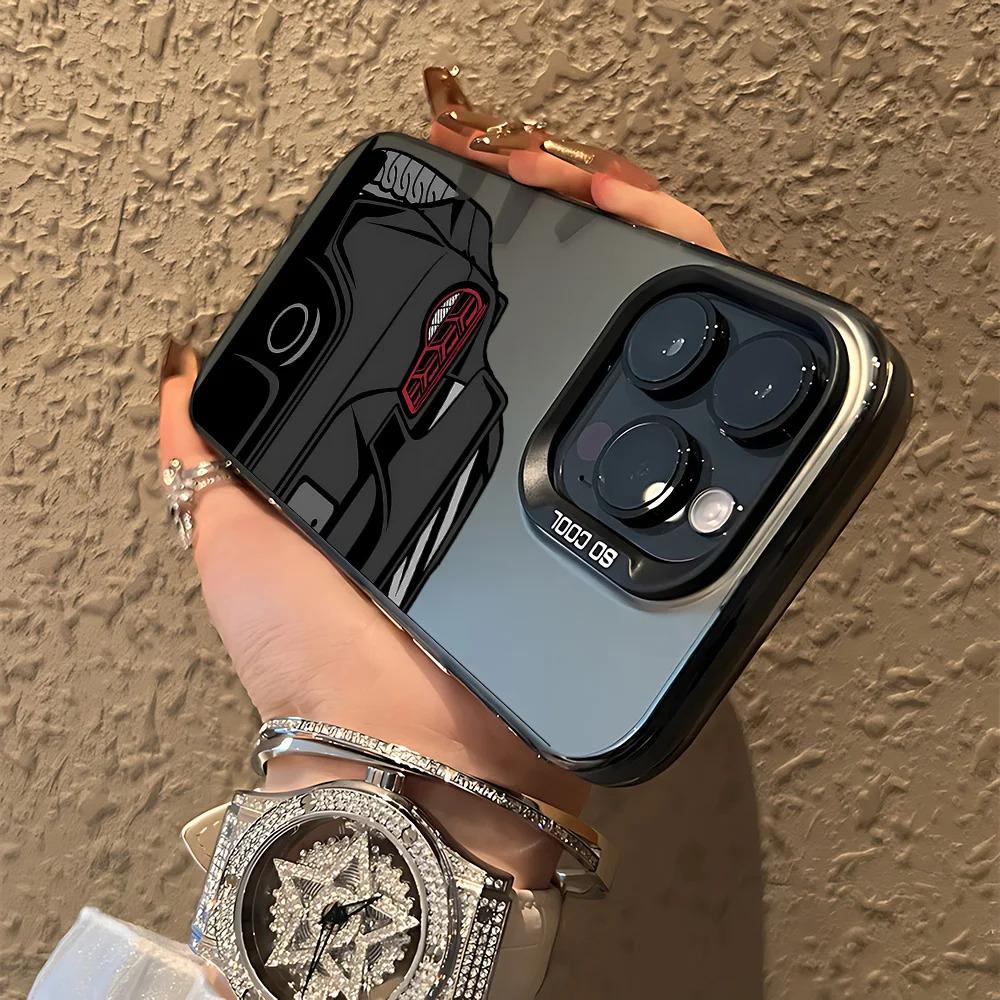 Cool JDM Sports Car Phone Case For iPhone 17 16e 16 15 14 13 12 11 mini Pro Max X XR 8 7 Air Plus Anti Fall Matte Back Cover